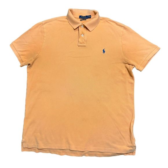 Polo Ralph Lauren Polo Shirt Men’s Size XL Orange short Sleeve - Picture 1 of 9